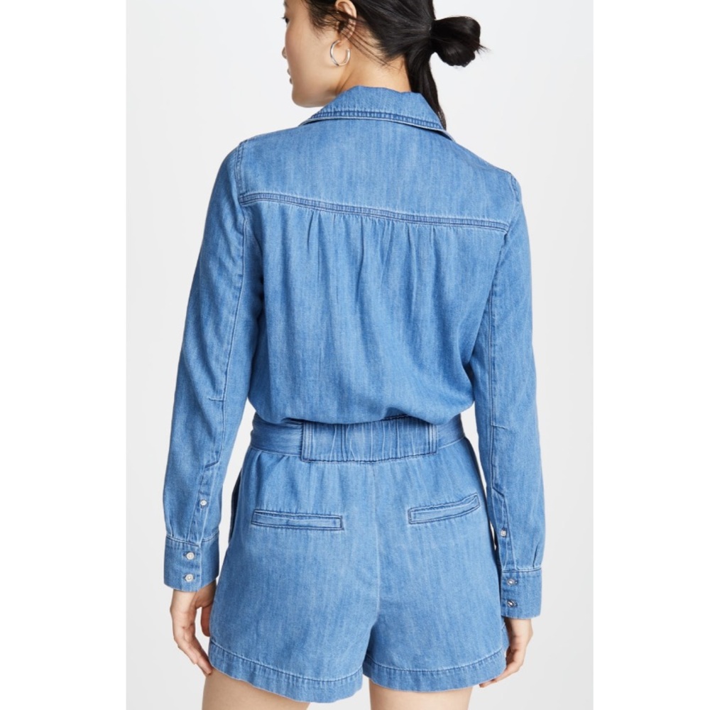 Veronica Beard Chambray Romper NWT Large - Picture 3 of 6